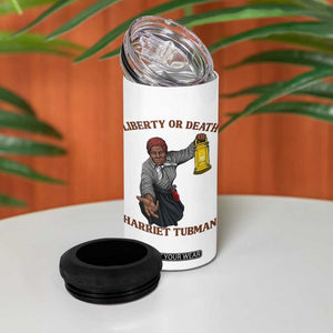 Harriet Tubman Freedom Quote 4 in 1 Can Cooler Tumbler Liberty Or Death TS12 Print Your Wear