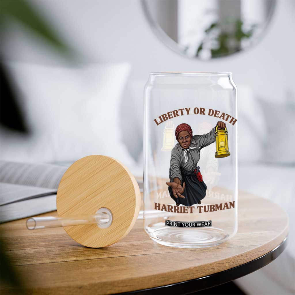 Harriet Tubman Freedom Quote Glass Can Liberty Or Death TS12 Print Your Wear