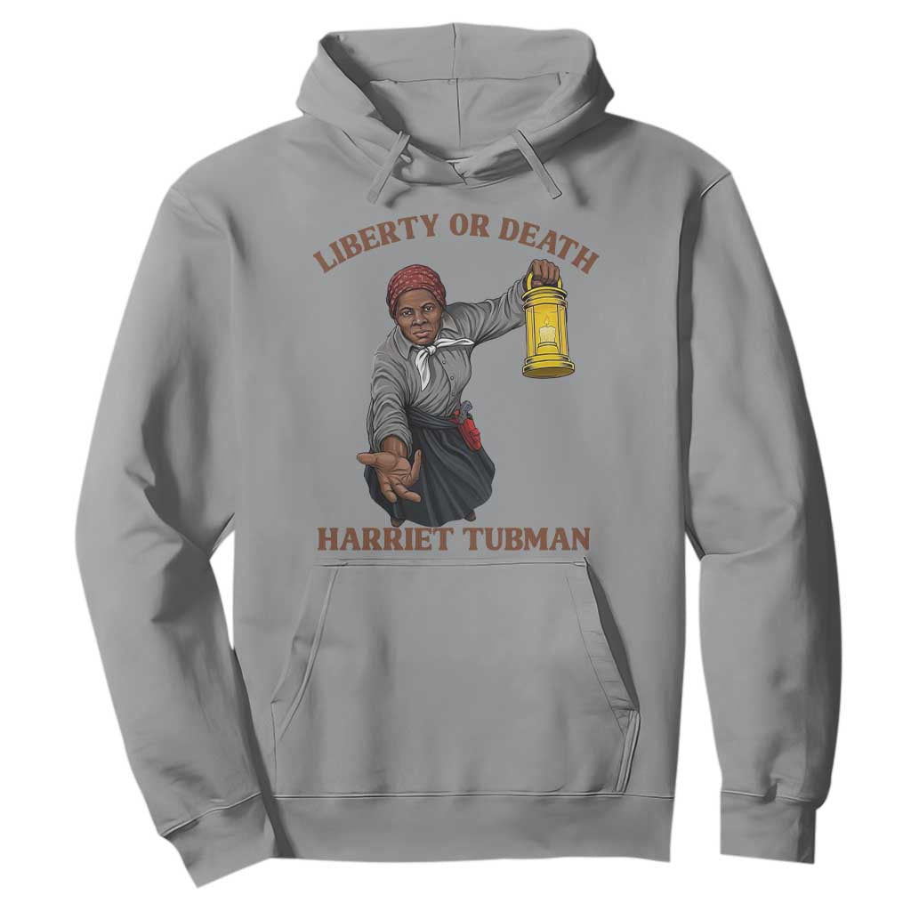 Harriet Tubman Freedom Quote Hoodie Liberty Or Death TS12 Sport Gray Print Your Wear