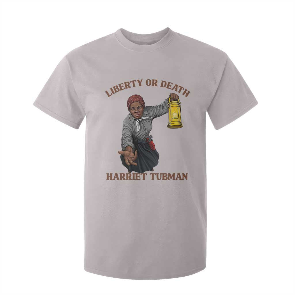 Harriet Tubman Freedom Quote T Shirt For Kid Liberty Or Death TS12 Ice Gray Print Your Wear