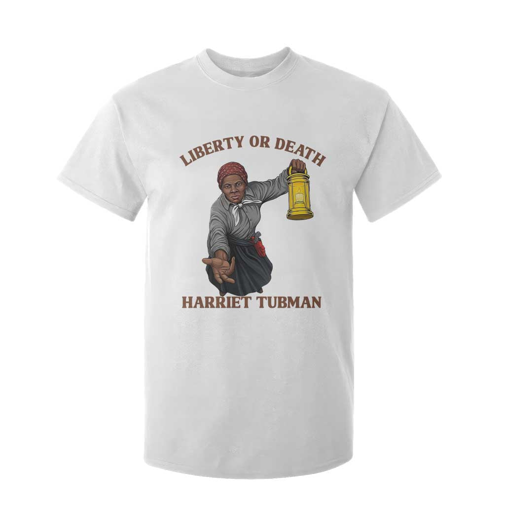 Harriet Tubman Freedom Quote T Shirt For Kid Liberty Or Death TS12 White Print Your Wear