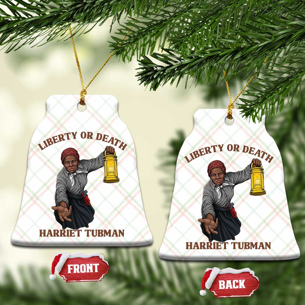 Harriet Tubman Freedom Quote Ceramic Ornament Liberty Or Death TS12 Print Your Wear