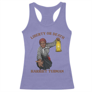 Harriet Tubman Freedom Quote Racerback Tank Top Liberty Or Death TS12 Violet Print Your Wear