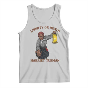 Harriet Tubman Freedom Quote Tank Top Liberty Or Death TS12 Ash Print Your Wear