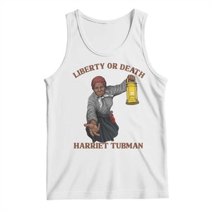 Harriet Tubman Freedom Quote Tank Top Liberty Or Death TS12 White Print Your Wear