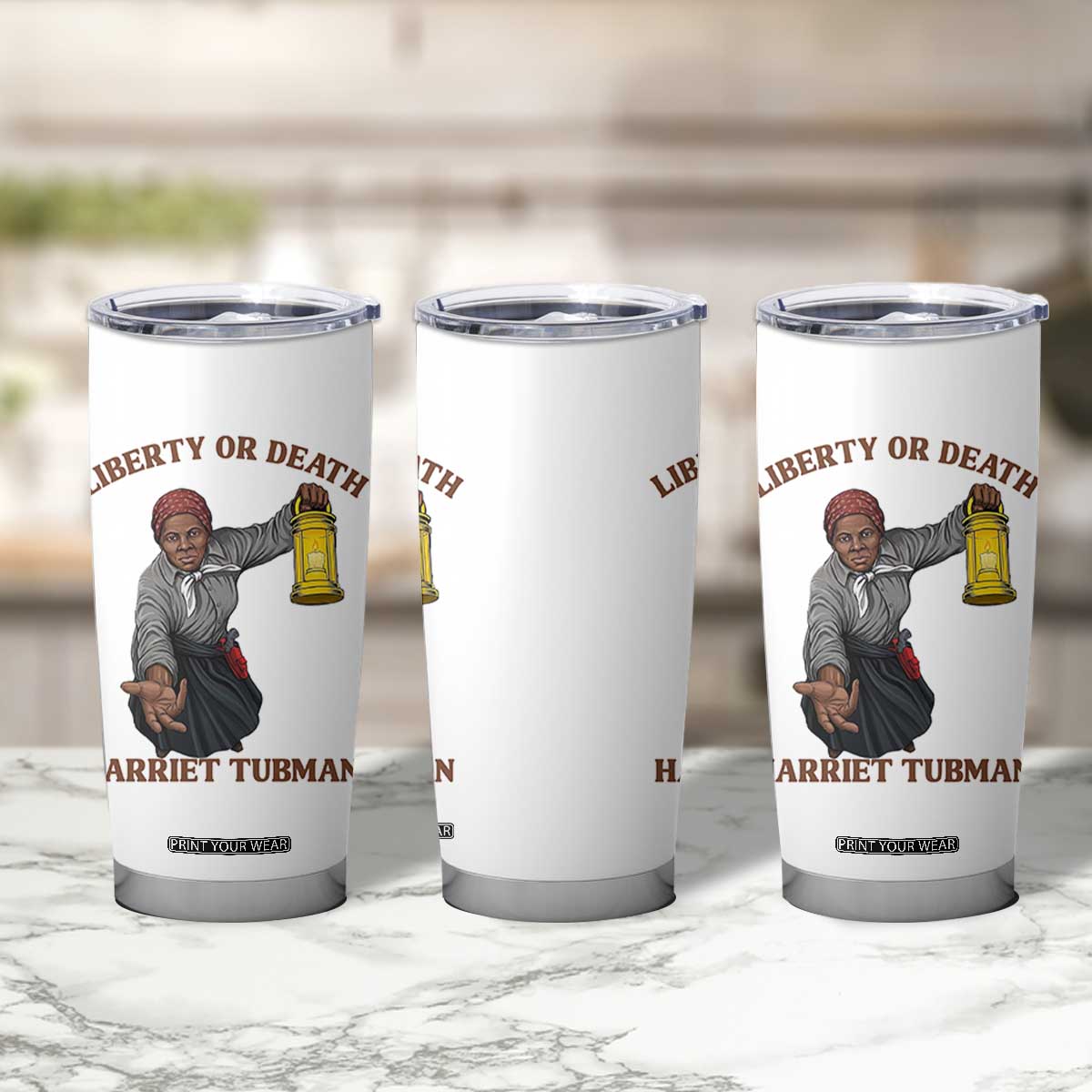 Harriet Tubman Freedom Quote Tumbler Cup Liberty Or Death TS12 Print Your Wear