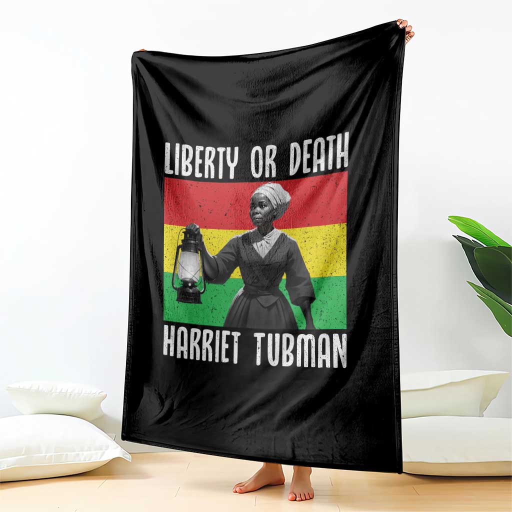 Harriet Tubman Women Leadership Throw Blanket Liberty Or Death TS12 Print Your Wear