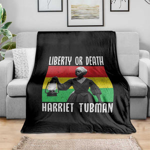 Harriet Tubman Women Leadership Throw Blanket Liberty Or Death TS12 Print Your Wear