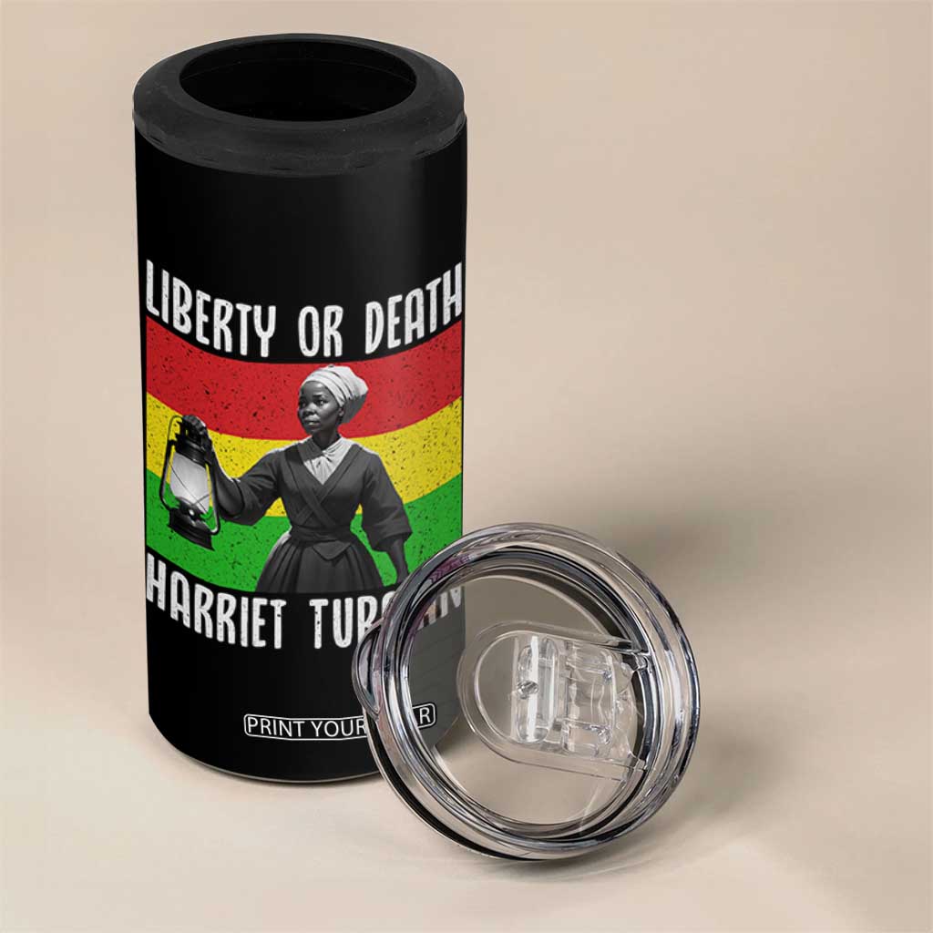 Harriet Tubman Women Leadership 4 in 1 Can Cooler Tumbler Liberty Or Death TS12 Print Your Wear