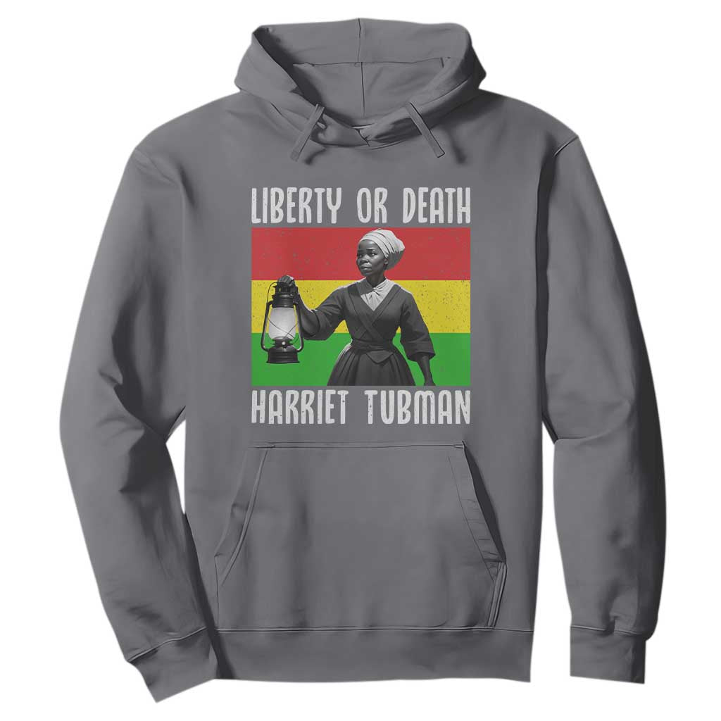 Harriet Tubman Women Leadership Hoodie Liberty Or Death TS12 Charcoal Print Your Wear