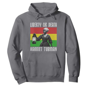 Harriet Tubman Women Leadership Hoodie Liberty Or Death TS12 Charcoal Print Your Wear