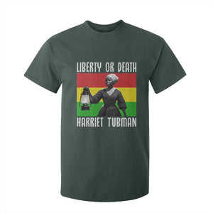 Harriet Tubman Women Leadership T Shirt For Kid Liberty Or Death TS12 Dark Forest Green Print Your Wear