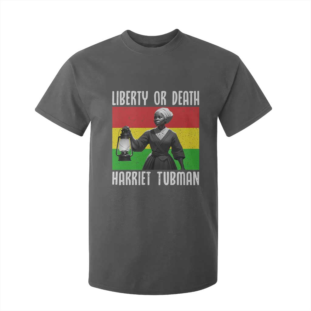 Harriet Tubman Women Leadership T Shirt For Kid Liberty Or Death TS12 Dark Heather Print Your Wear