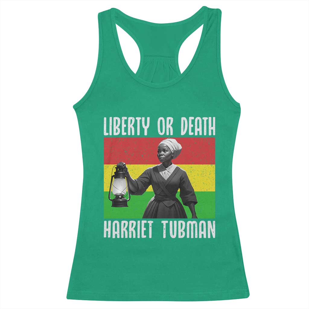 Harriet Tubman Women Leadership Racerback Tank Top Liberty Or Death TS12 Irish Green Print Your Wear