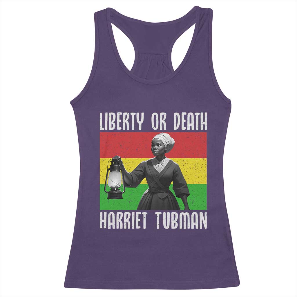 Harriet Tubman Women Leadership Racerback Tank Top Liberty Or Death TS12 Purple Print Your Wear