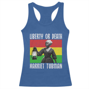 Harriet Tubman Women Leadership Racerback Tank Top Liberty Or Death TS12 Royal Blue Print Your Wear