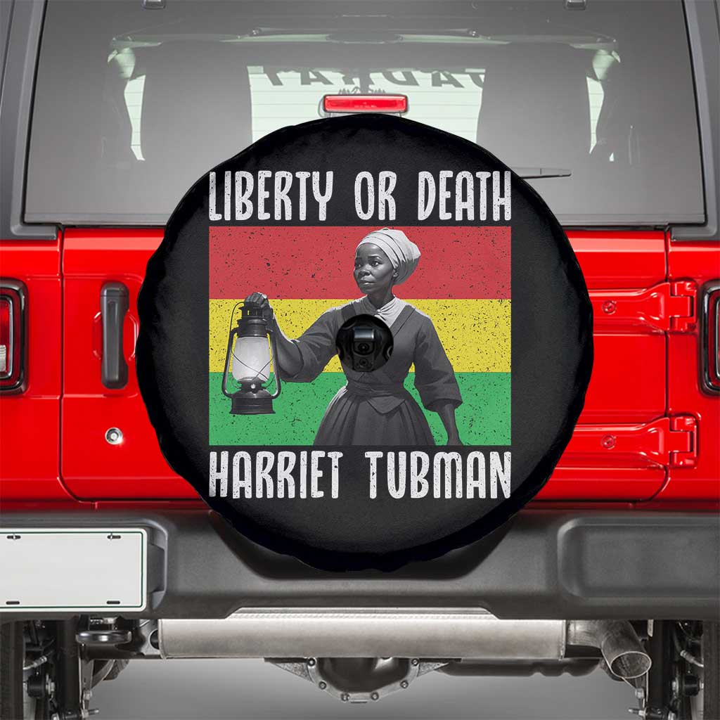 Harriet Tubman Women Leadership Spare Tire Cover Liberty Or Death TS12 Black Print Your Wear