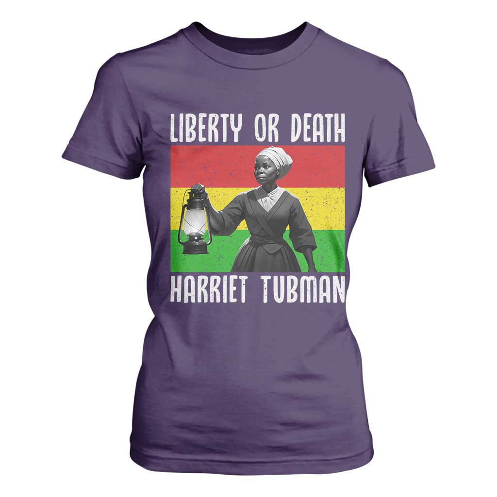 Harriet Tubman Women Leadership T Shirt For Women Liberty Or Death TS12 Purple Print Your Wear