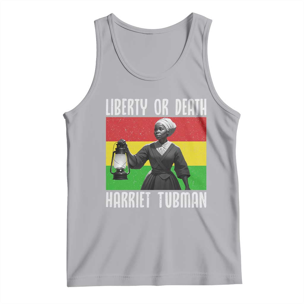 Harriet Tubman Women Leadership Tank Top Liberty Or Death TS12 Athletic Heather Print Your Wear