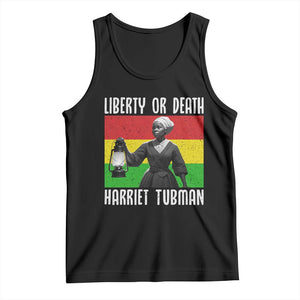Harriet Tubman Women Leadership Tank Top Liberty Or Death TS12 Black Print Your Wear