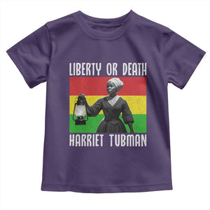 Harriet Tubman Women Leadership Toddler T Shirt Liberty Or Death TS12 Purple Print Your Wear