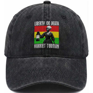 Harriet Tubman Women Leadership Washed Cotton Baseball Cap Liberty Or Death TS12 Print Your Wear