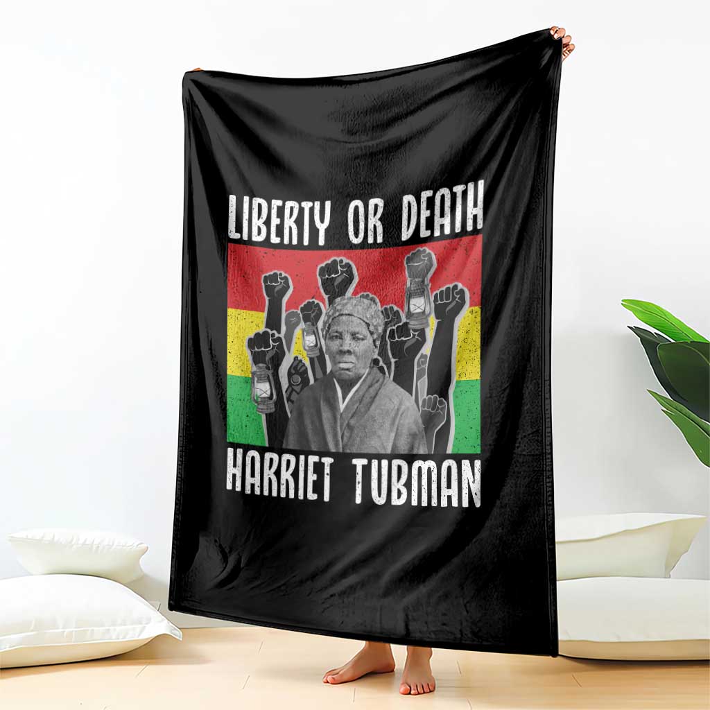 Harriet Tubman Throw Blanket Liberty Or Death Women Empowerment Quote TS12 Print Your Wear