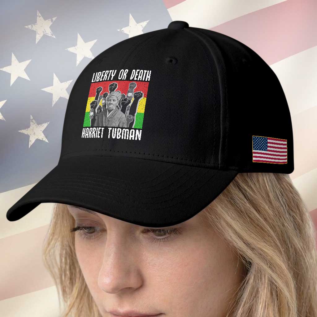 Harriet Tubman Baseball Cap Liberty Or Death Women Empowerment Quote TS12 Print Your Wear