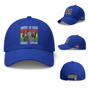 Harriet Tubman Baseball Cap Liberty Or Death Women Empowerment Quote TS12 Baseball Cap Universal Fit Royal Blue Print Your Wear