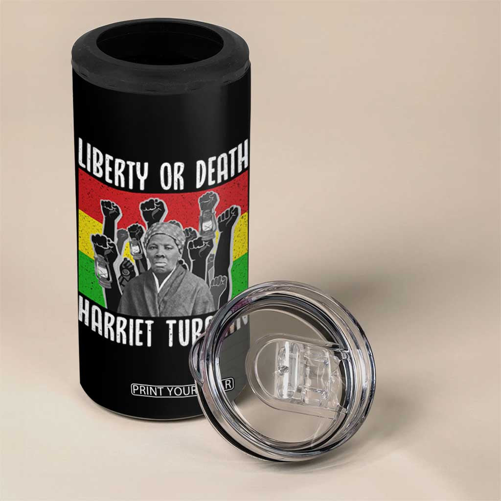 Harriet Tubman 4 in 1 Can Cooler Tumbler Liberty Or Death Women Empowerment Quote TS12 Print Your Wear