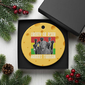 Harriet Tubman Ceramic Ornament Liberty Or Death Women Empowerment Quote TS12 1pc Yellow Cheese Print Your Wear
