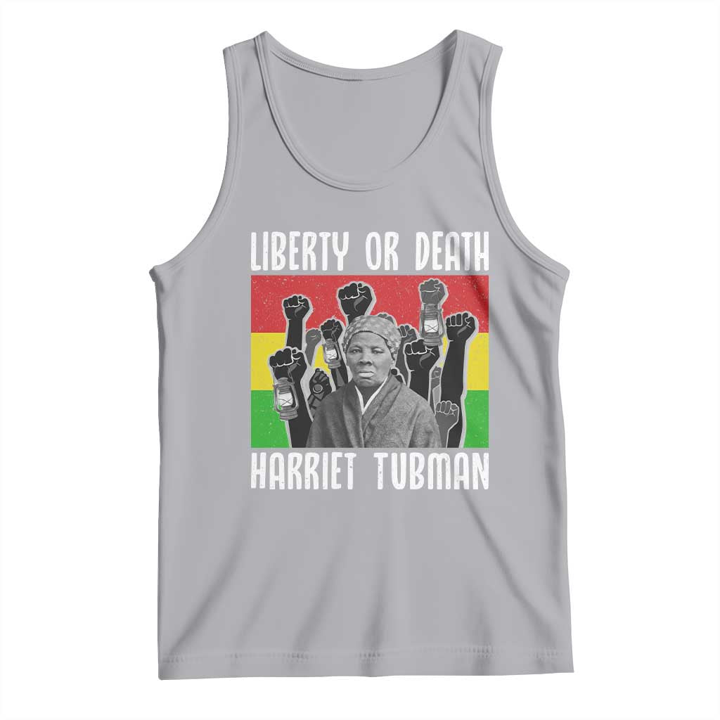Harriet Tubman Tank Top Liberty Or Death Women Empowerment Quote TS12 Athletic Heather Print Your Wear
