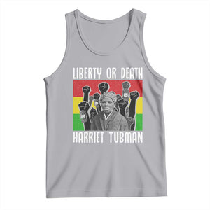 Harriet Tubman Tank Top Liberty Or Death Women Empowerment Quote TS12 Athletic Heather Print Your Wear