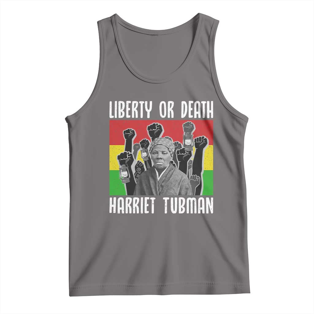 Harriet Tubman Tank Top Liberty Or Death Women Empowerment Quote TS12 Deep Heather Print Your Wear