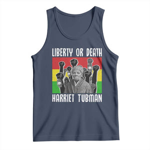 Harriet Tubman Tank Top Liberty Or Death Women Empowerment Quote TS12 Navy Print Your Wear