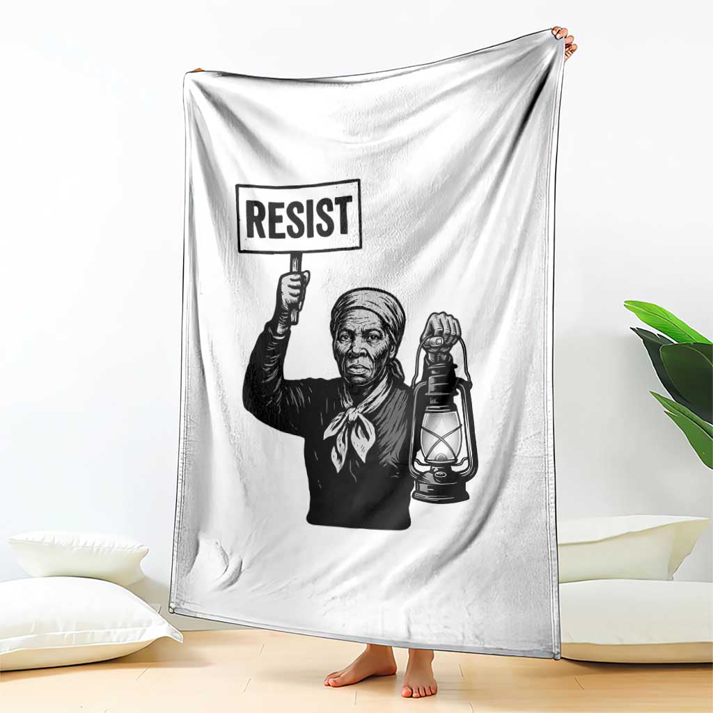 Harriet Tubman Says Resist Throw Blanket Women Empowerment Quote TS12 Print Your Wear