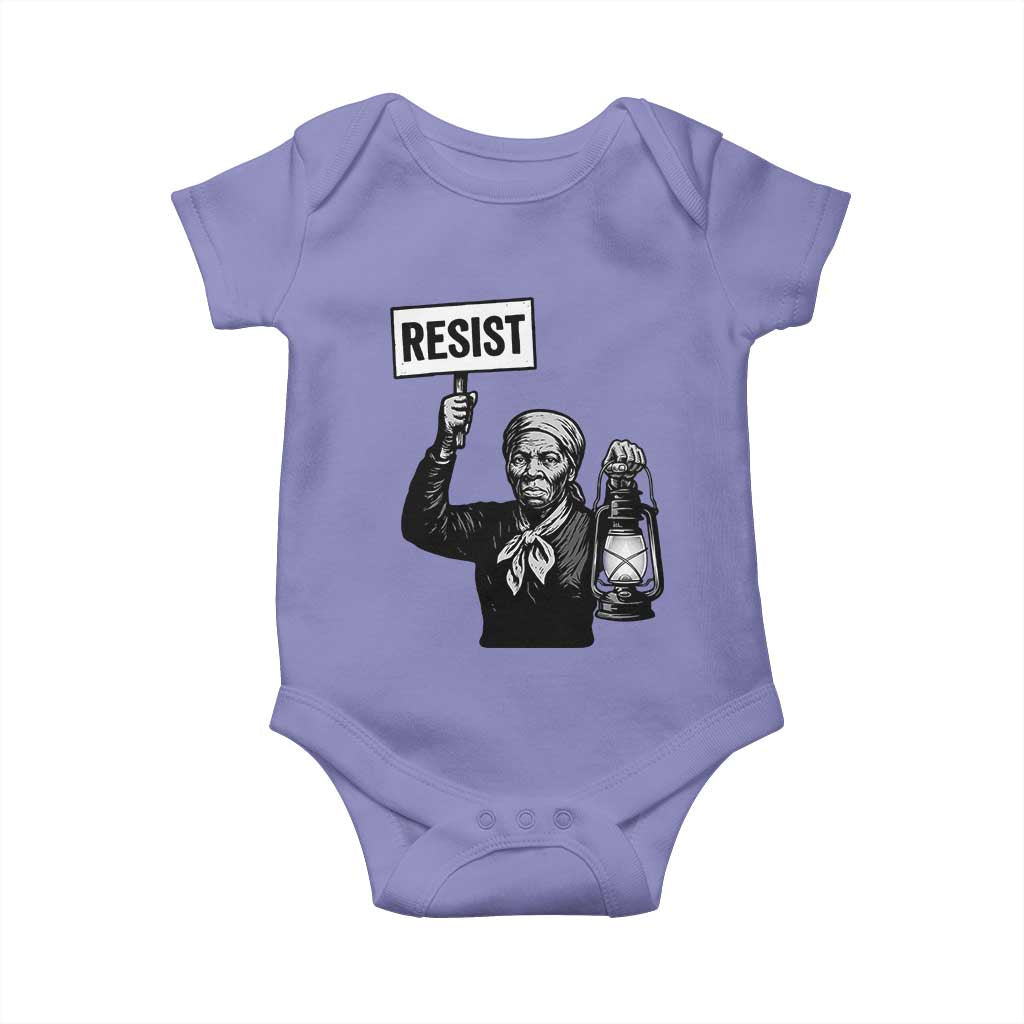 Harriet Tubman Says Resist Baby Onesie Women Empowerment Quote TS12 Violet Print Your Wear