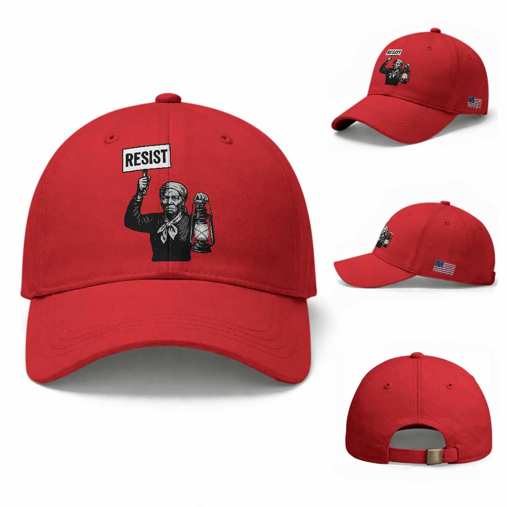 Harriet Tubman Says Resist Baseball Cap Women Empowerment Quote TS12 Baseball Cap Universal Fit Red Print Your Wear