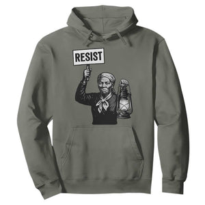 Harriet Tubman Says Resist Hoodie Women Empowerment Quote TS12 Military Green Print Your Wear