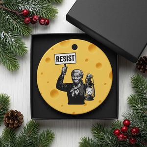 Harriet Tubman Says Resist Ceramic Ornament Women Empowerment Quote TS12 1pc Yellow Cheese Print Your Wear
