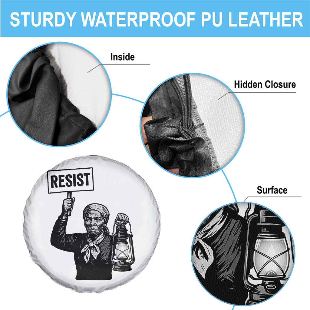 Harriet Tubman Says Resist Spare Tire Cover Women Empowerment Quote TS12 Print Your Wear
