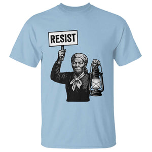 Harriet Tubman Says Resist T Shirt Women Empowerment Quote TS12 Light Blue Print Your Wear