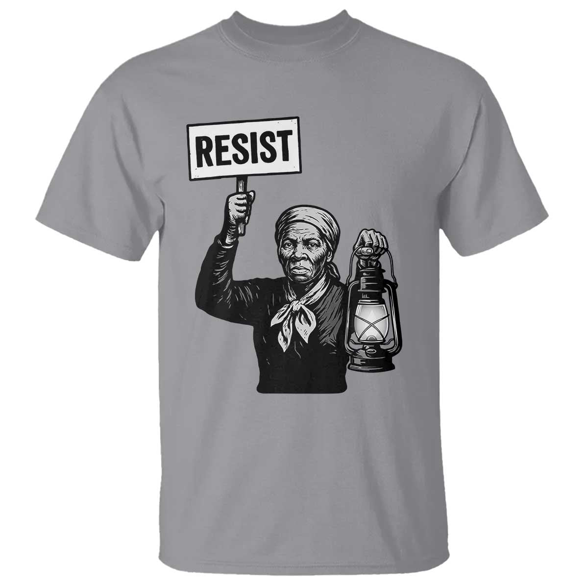 Harriet Tubman Says Resist T Shirt Women Empowerment Quote TS12 Sport Gray Print Your Wear