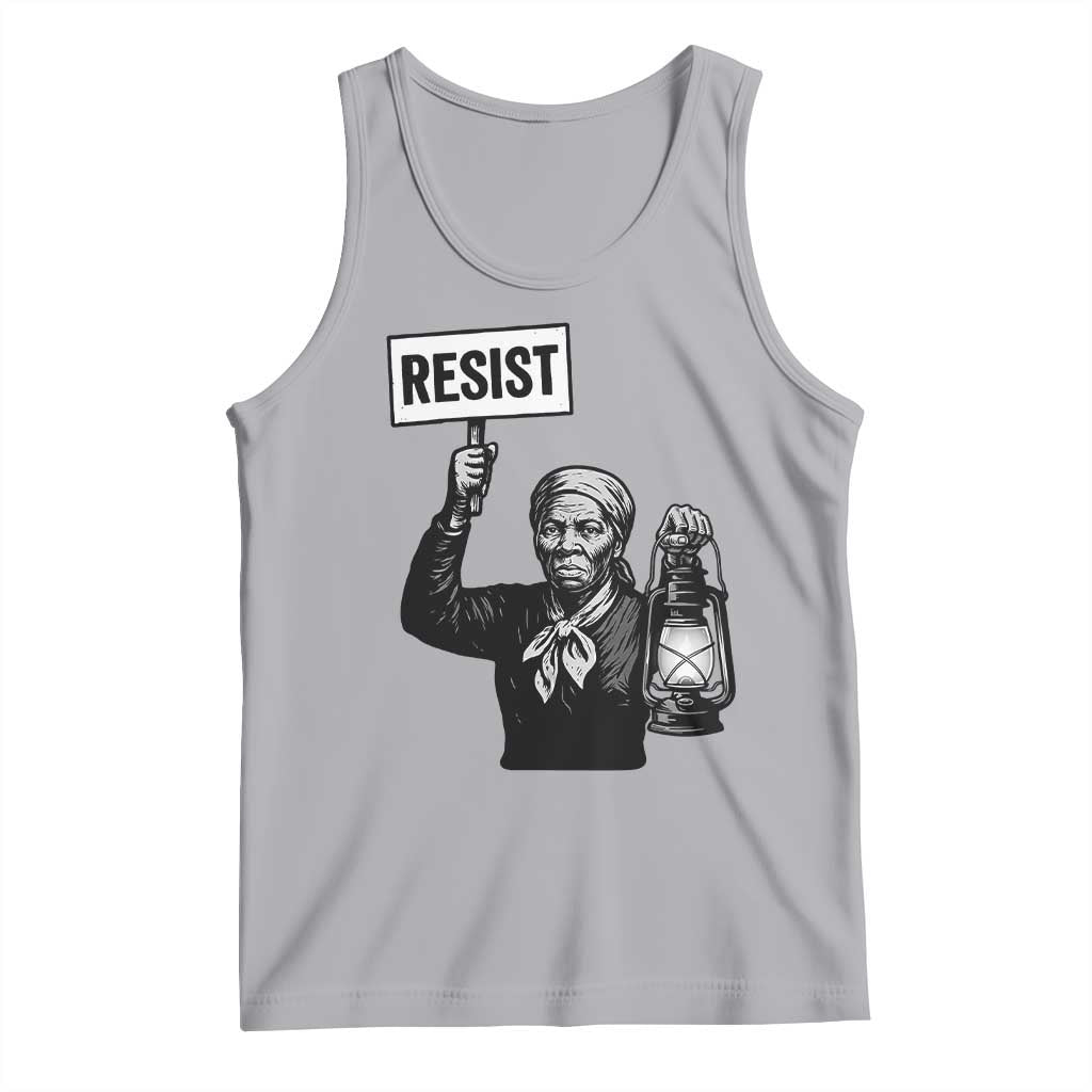 Harriet Tubman Says Resist Tank Top Women Empowerment Quote TS12 Athletic Heather Print Your Wear