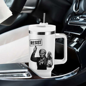 Harriet Tubman Says Resist Tumbler With Handle Women Empowerment Quote TS12 Print Your Wear