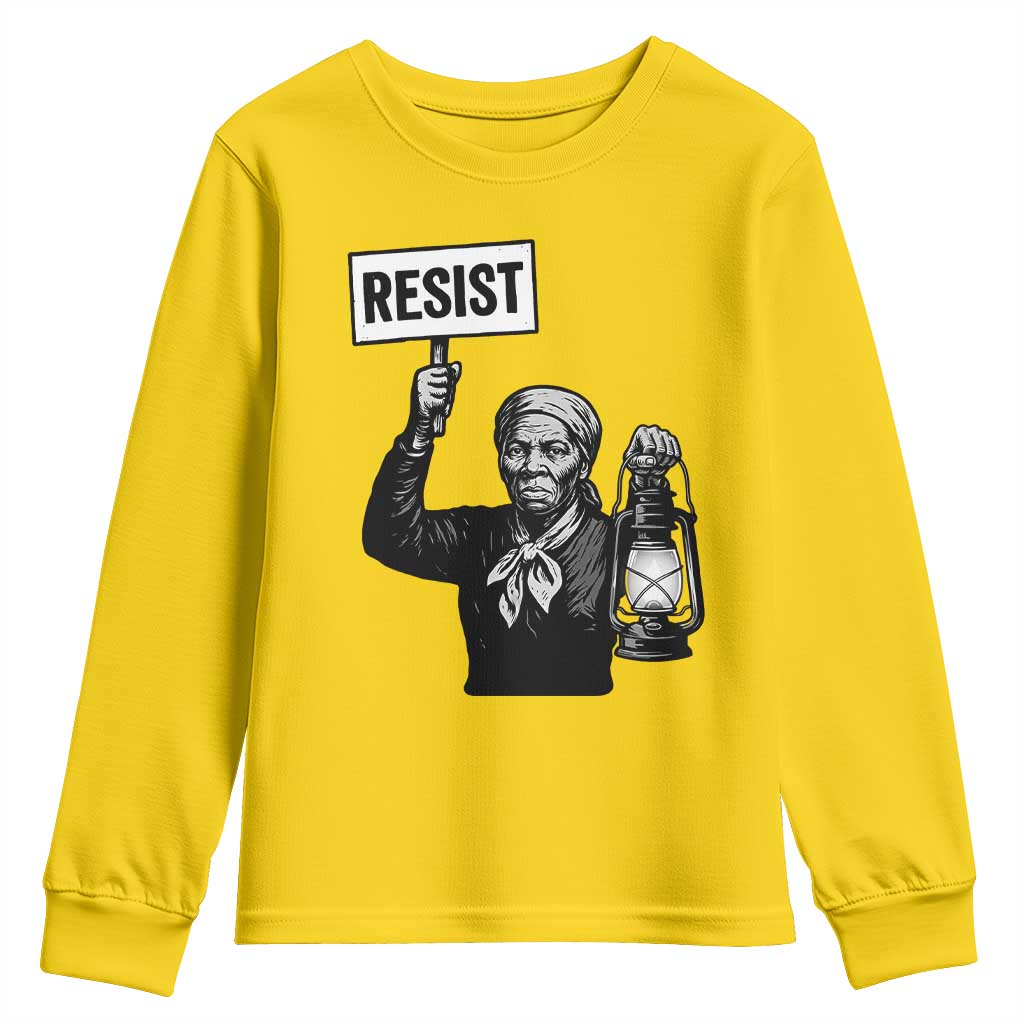Harriet Tubman Says Resist Youth Sweatshirt Women Empowerment Quote TS12 Daisy Print Your Wear