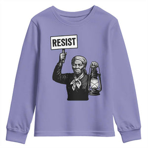 Harriet Tubman Says Resist Youth Sweatshirt Women Empowerment Quote TS12 Violet Print Your Wear