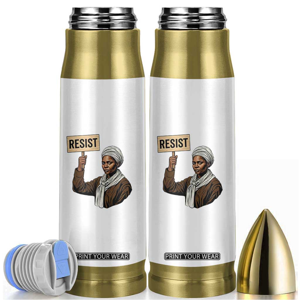 Funny Harriet Tubman Says Resist Bullet Tumbler Black Pride Inspiration Gift TS12 White Print Your Wear
