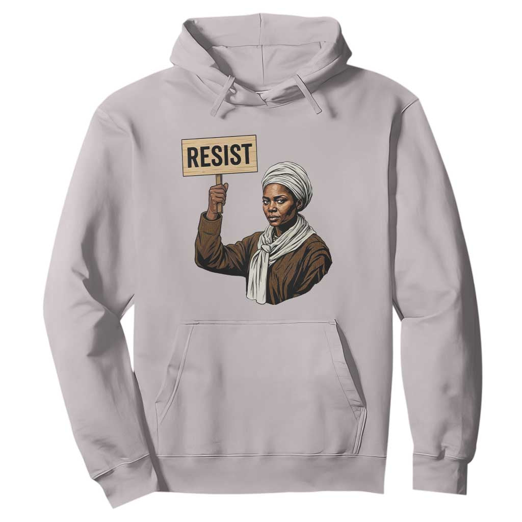 Funny Harriet Tubman Says Resist Hoodie Black Pride Inspiration Gift TS12 Ice Gray Print Your Wear