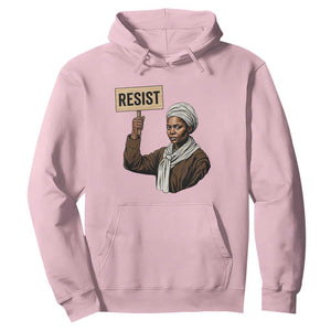 Funny Harriet Tubman Says Resist Hoodie Black Pride Inspiration Gift TS12 Light Pink Print Your Wear